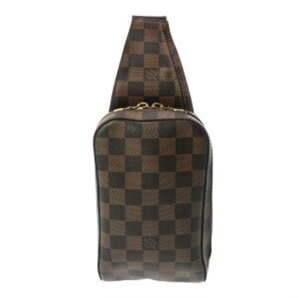 Louis Vuitton Damier Geronimos Ebene Brown Canvas Body Bum Crossbody Belt Bag